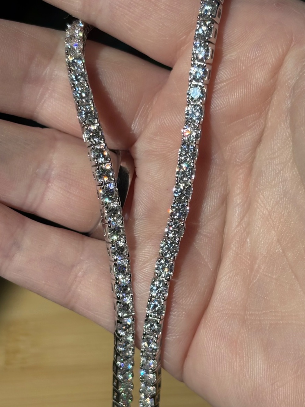 The “Ultimate” Moissanite tennis bracelet in sterling or Argentium silver! - Picture 8 of 16